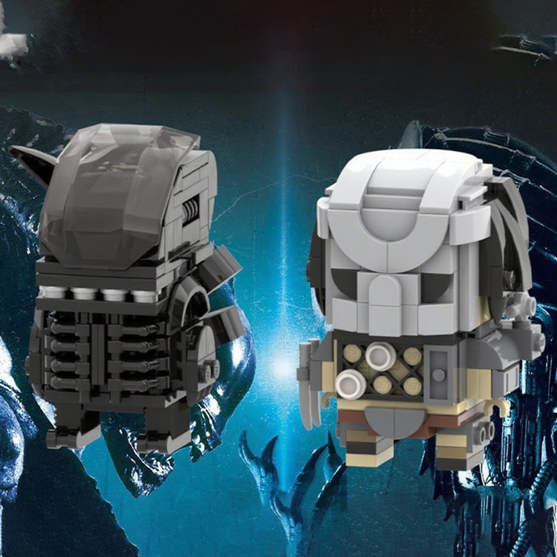 Model Kit Vs Figure - 322 elementy MOC Predator kontra Alien