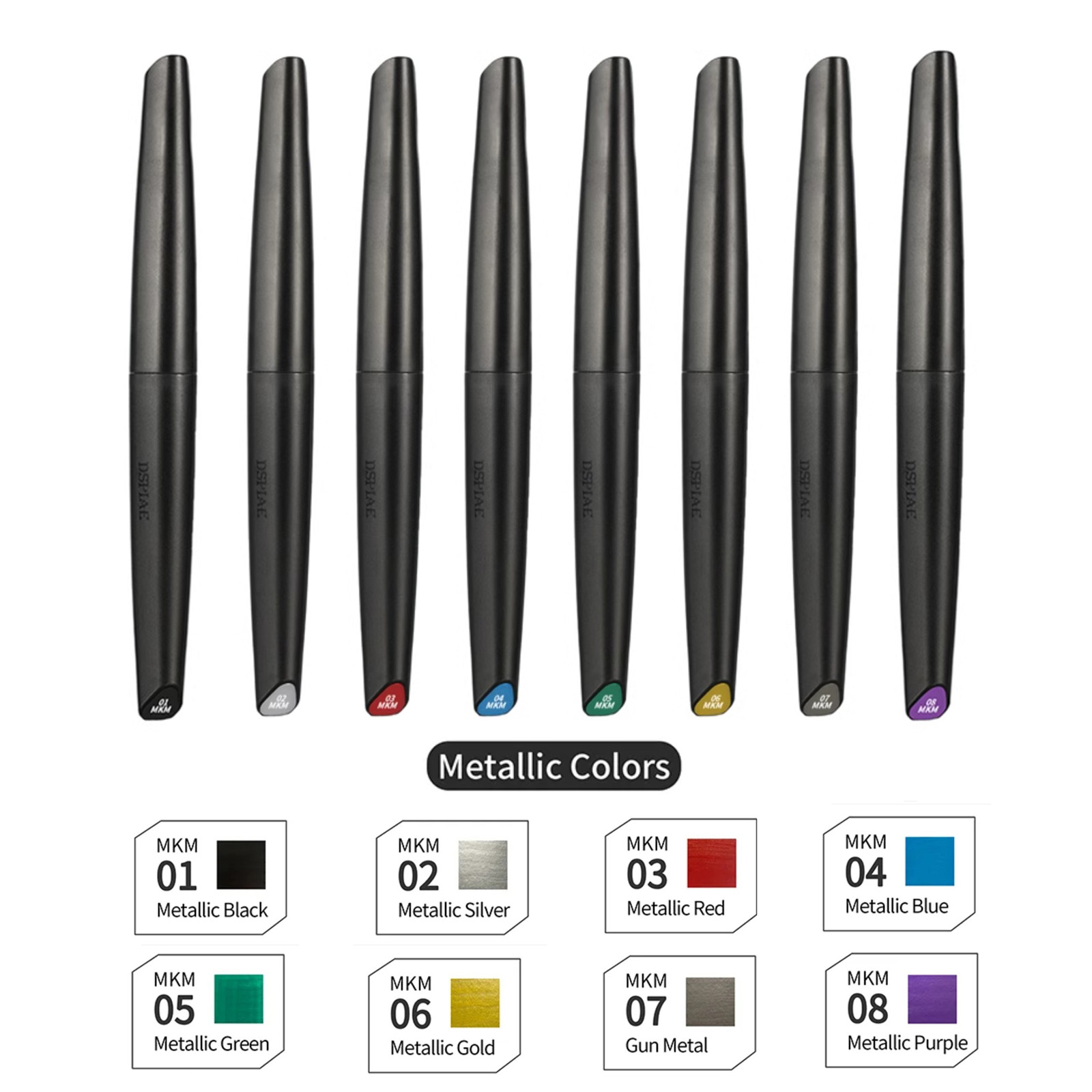Metallic Paint Set - DSPIAE Zestaw markerów na bazie wody