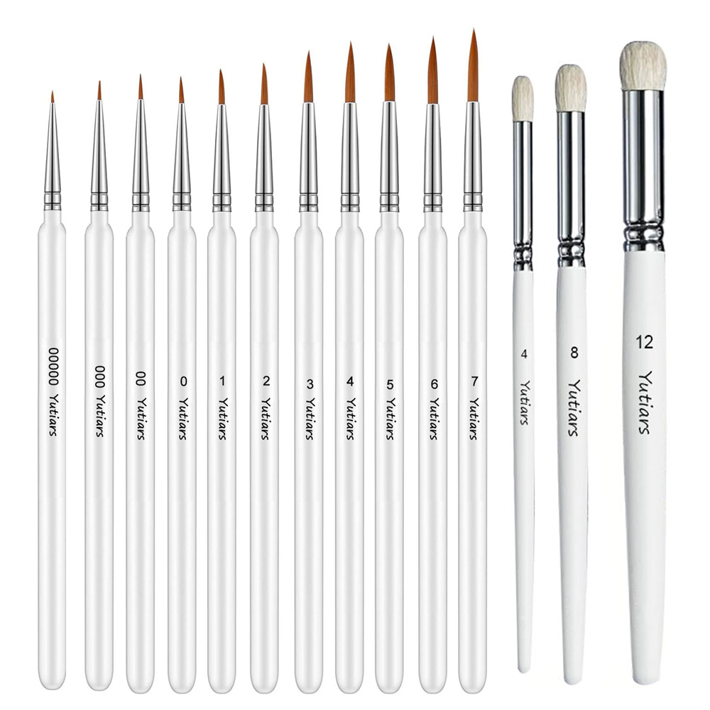 Metallic Paint Set - Zestaw 14 pędzli do precyzyjnych detali