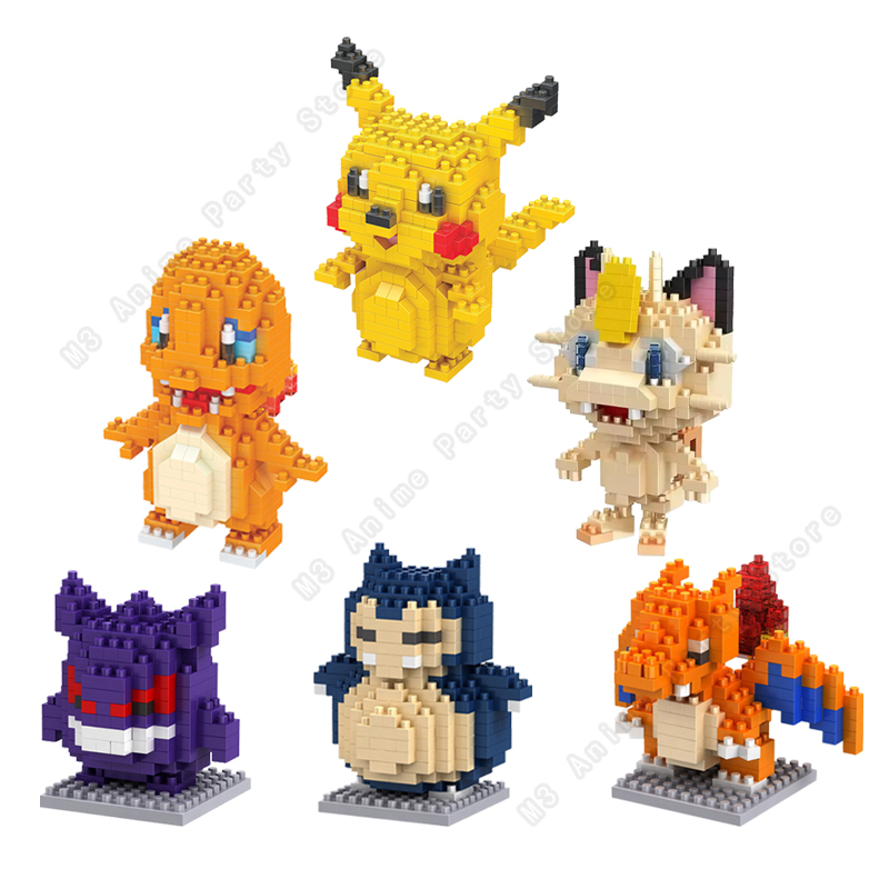 Model Kit Pokemon - Zestaw Klocków Pokemon Pikachu Klocki Mikro
