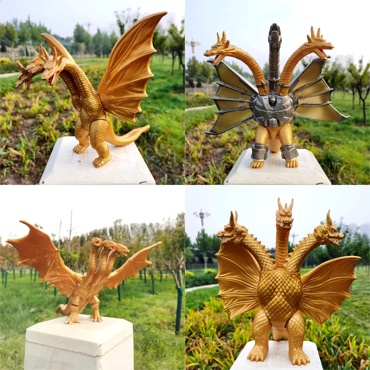 Model Kit Vs Figure - Duży trójgłowy smok Król Ghidorah Godzilla